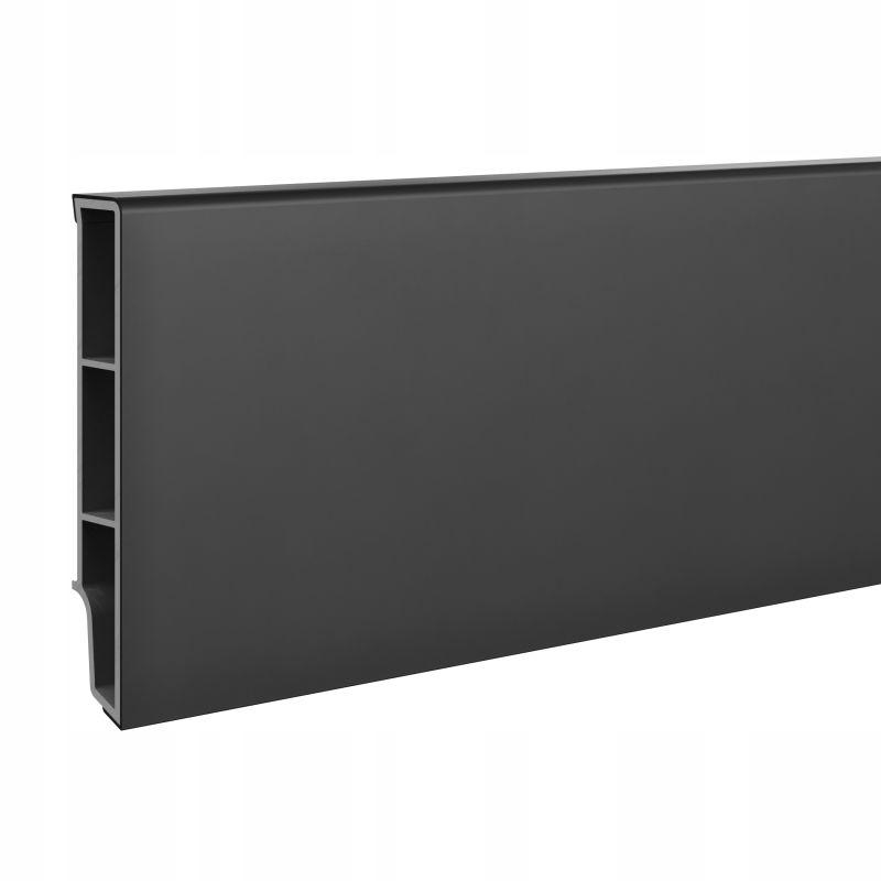 Listwa przypodłogowa VOX VILO 8 cm SEMPLA 702 CZARNA 2,4 m komorowa