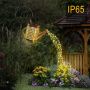SOLARNA LAMPA OGRODOWA KONEWKA LED Z EFEKTEM WODOSPADU WBIJANA Z CZUJNIKIEM