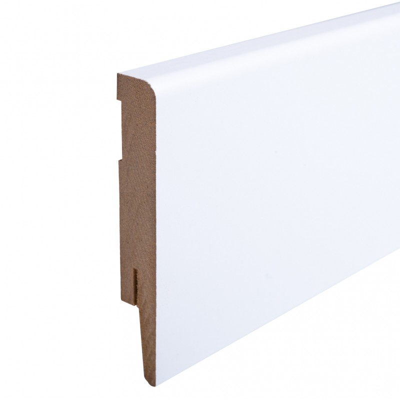 LISTWA PRZYPODŁOGOWA MDF 10 CLASSIC BIAŁA