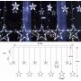 Kurtyna Świetlna LED Gwiazdki 120 LED - Zimne Światło, 4,7 m - Wtyczka EU