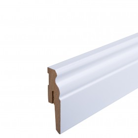 LISTWA PRZYPODŁOGOWA MDF 6 RYFEL BIAŁA