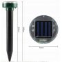 Odstraszacz kretów solarny okrągły komplet 2 sztuki
