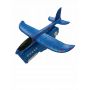 Pistolet z wyrzutnią niebieski samolot styropianowy dla dzieci