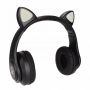 Słuchawki bezprzewodowe bluetooth nauszne kocie uszka LED B39