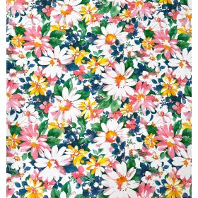 OBRUS CERATA GRUBA NA METRY Kolorowe KWIATY STOKROTKI