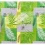 OBRUS CERATA GRUBA NA METRY Zielona LIŚCIE PALM