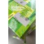 OBRUS CERATA GRUBA NA METRY Zielona LIŚCIE PALM