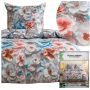 Komplet pościel 140 x 200 + poszewka pościel KOLOROWE KWIATY