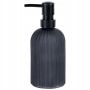 Szklany Elegancki Dozownik do mydła w płynie Czarny 400 ml