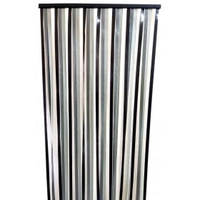 Moskitiera do drzwi zasłona z folii PCV 100cm x 200 cm ODCIENIE SZAROŚCI