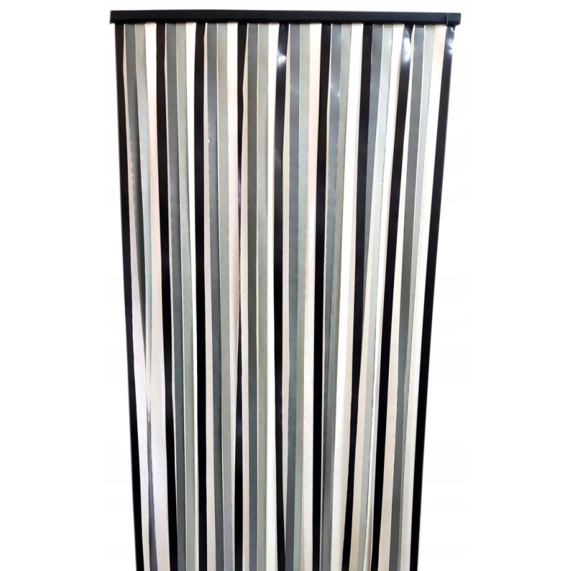 Moskitiera do drzwi zasłona z folii PCV 100cm x 200 cm ODCIENIE SZAROŚCI