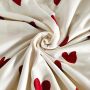 Pościel 220x200 + 2 poszewki 70x80 CZERWONE SERCA 3cz