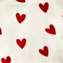 Pościel 220x200 + 2 poszewki 70x80 CZERWONE SERCA 3cz