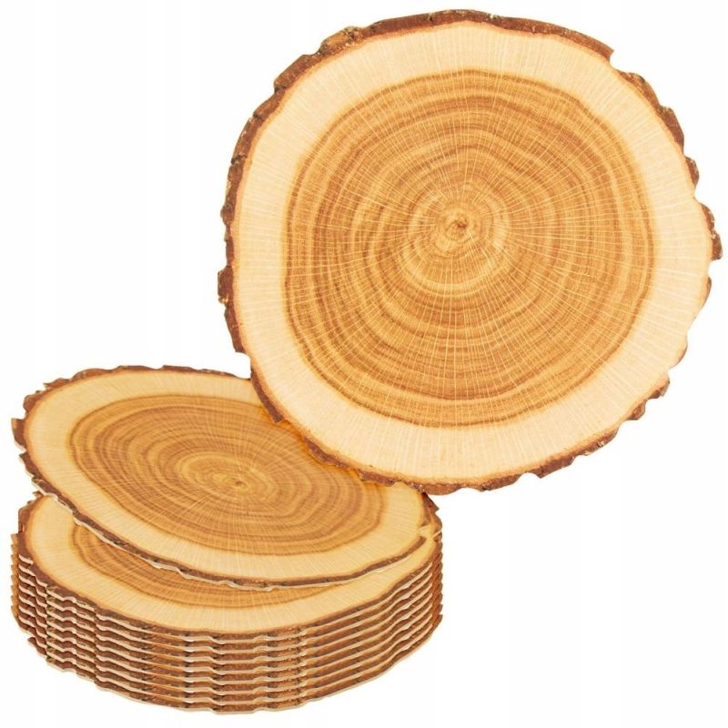 Podstawka Plastry Drewna podkładka pod kubek szklankę filiżankę kpl 10 szt