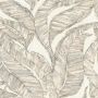 TAPETA 653427 WINYLOWA NA FIZELINIE SZARO BEŻOWE LIŚCIE LISTKI RASCH