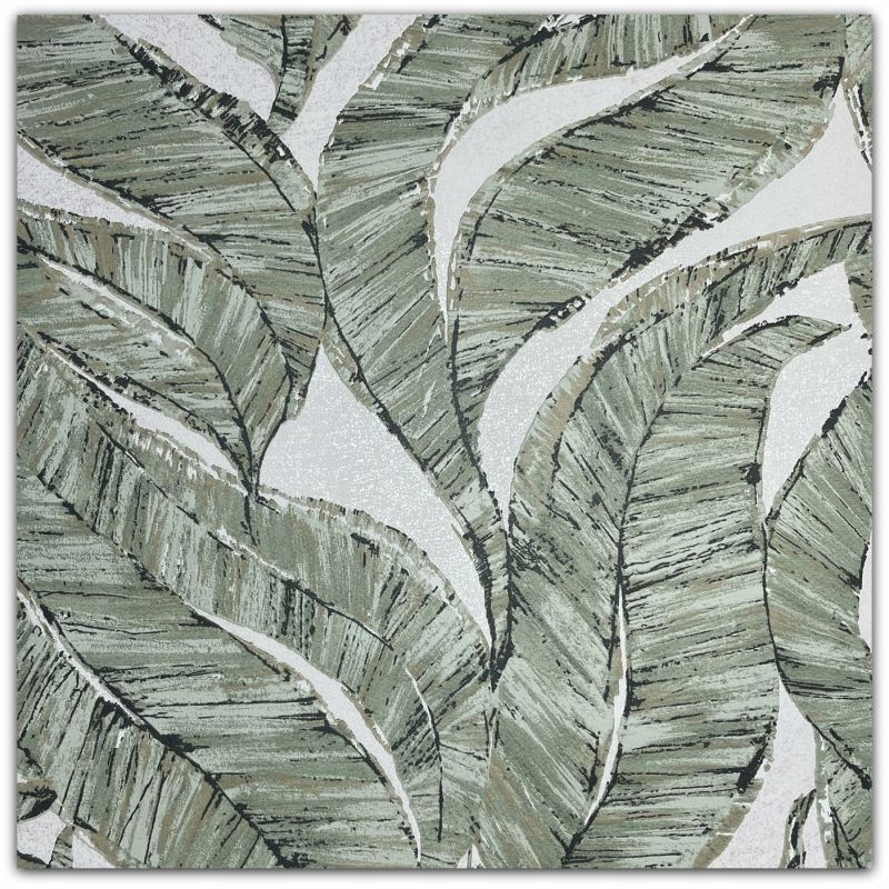 TAPETA 653434 WINYLOWA NA FIZELINIE ZIELONE LIŚCIE LISTKI RASCH