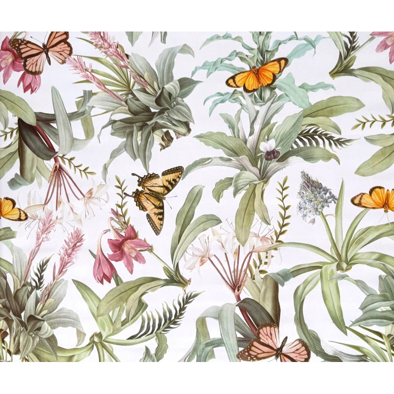 OBRUS na włókninie CERATA GRUBA NA METRY LIŚCIE MOTYLE