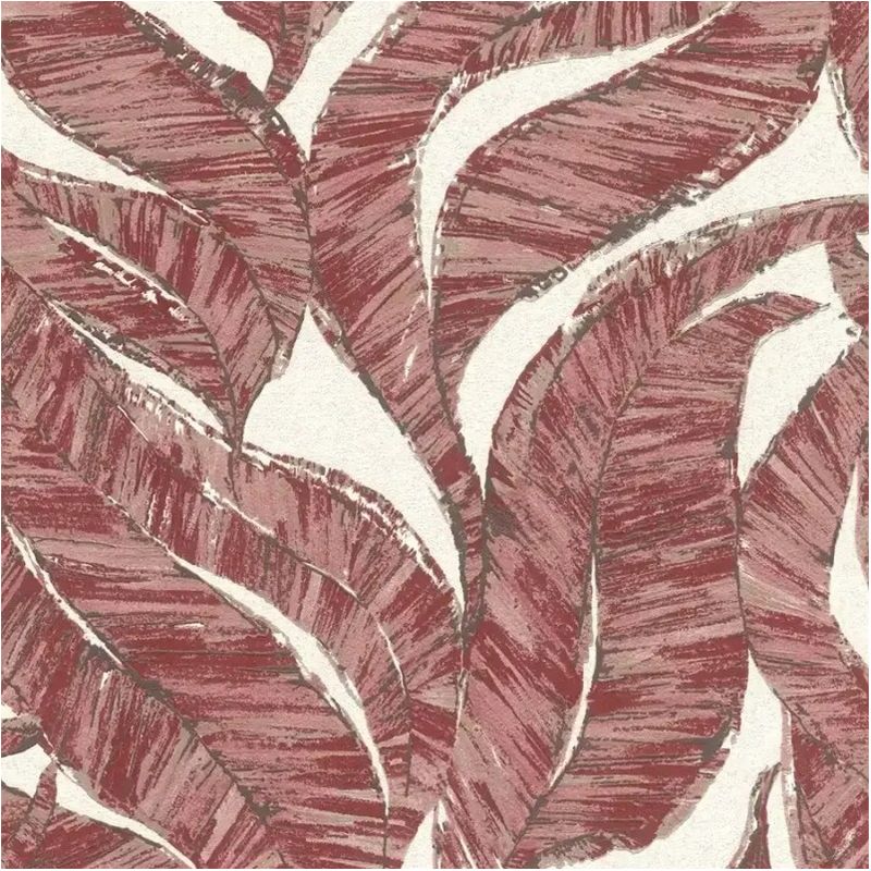 TAPETA 653441 WINYLOWA NA FIZELINIE CZERWONE LIŚCIE LISTKI RASCH