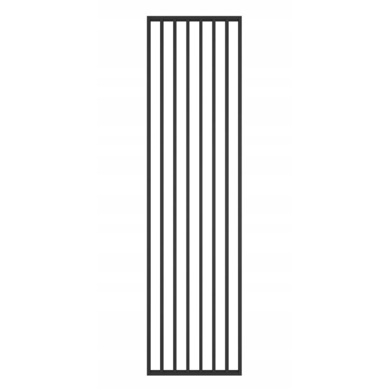 ŚCIANKA PRZESTRZENNA DZIAŁOWA Z LAMELI CZARNA ARF 65x580x2750mm CZARNY MAT