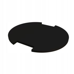 Półka do regału dekoracyjnego nakładana CZARNA ARF OKRĄGŁA 223×255mm OVELO