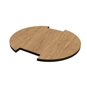 Półka do regału dekoracyjnego nakładana SARAGOSSA OKRĄGŁA 223×255mm OVELO