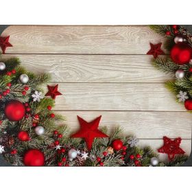 PODKŁADKA MATA LAMINOWANA NA STÓŁ ŚWIĄTECZNA Gwiazdki Deski