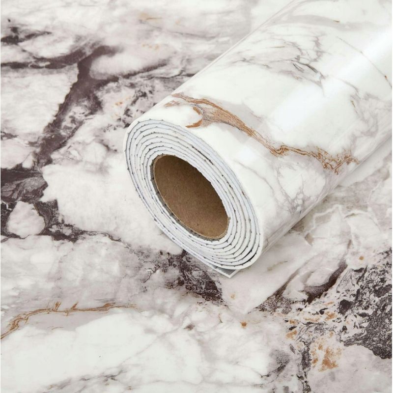 PANEL W ROLCE TPM0000003 SAMOPRZYLEPNY BIAŁO SZARY MARMUR 280x60cm