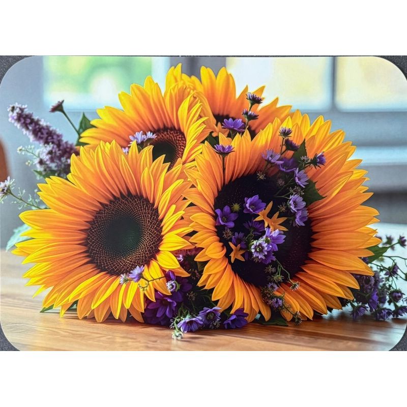 PODKŁADKA MATA LAMINOWANA NA STÓŁ SŁONECZNIKI kwiaty