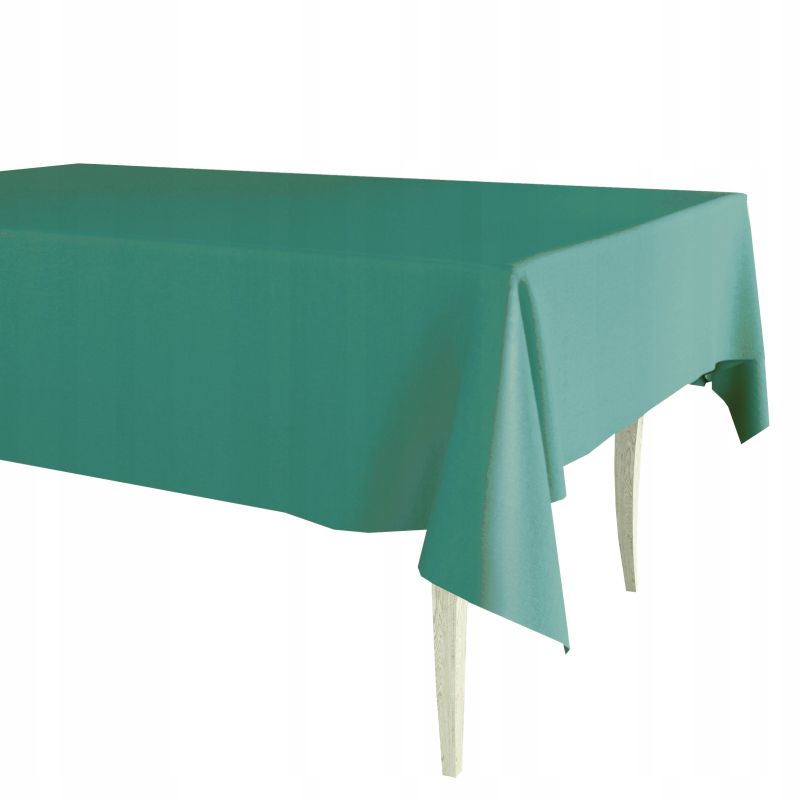 OBRUS CERATA Bardzo GRUBA ZIELONA Szczotkowany Wzór BEZ WZORU NA METRY