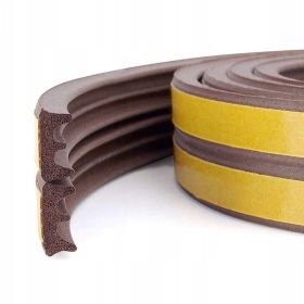 Uszczelka samoprzylepna do okien drzwi E BRĄZ 150m