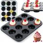 Forma do muffinek babeczek granitowa 35x26,5 cm z powłoką granitową