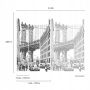 Tapeta MURAL 159x280cm Fototapeta panoramiczna NEW YORK MOST Brookliński