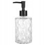 Szklany Elegancki Dozownik do mydła w płynie przezroczysty 330 ml