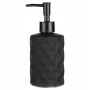 Szklany Elegancki Dozownik do mydła w płynie Czarny 330 ml