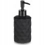 Szklany Elegancki Dozownik do mydła w płynie Czarny 330 ml