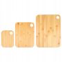 3 x Deska do krojenia zestaw trzech desek bambusowych