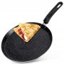 Patelnia do naleśników płaska Vilde Basic Line 26 cm granitowa powłoka