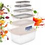 Pojemnik KUCHENNY do żywności produktów spożywczych zestaw pojemników 6 szt