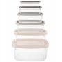 Pojemnik KUCHENNY do żywności produktów spożywczych zestaw pojemników 6 szt
