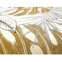 CERATA brokatowa MT PALMA BEŻ BRĄZ LIŚĆ STÓŁ 3D BROKAT OZDOBA STOŁU BŁYSK