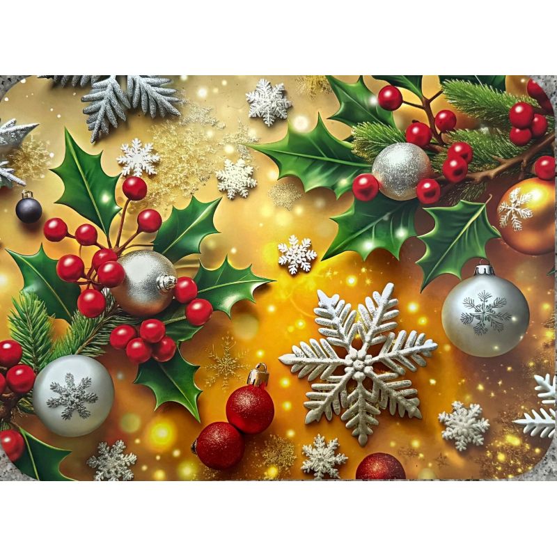 PODKŁADKA MATA LAMINOWANA NA STÓŁ BOŻE NARODZENIE ŚWIĄTECZNA OZDOBY