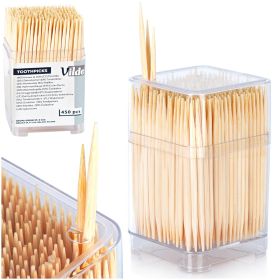 Wykałaczki bambusowe 6,5cm Zestaw 450szt. wykałaczek w wygodnym opakowaniu.