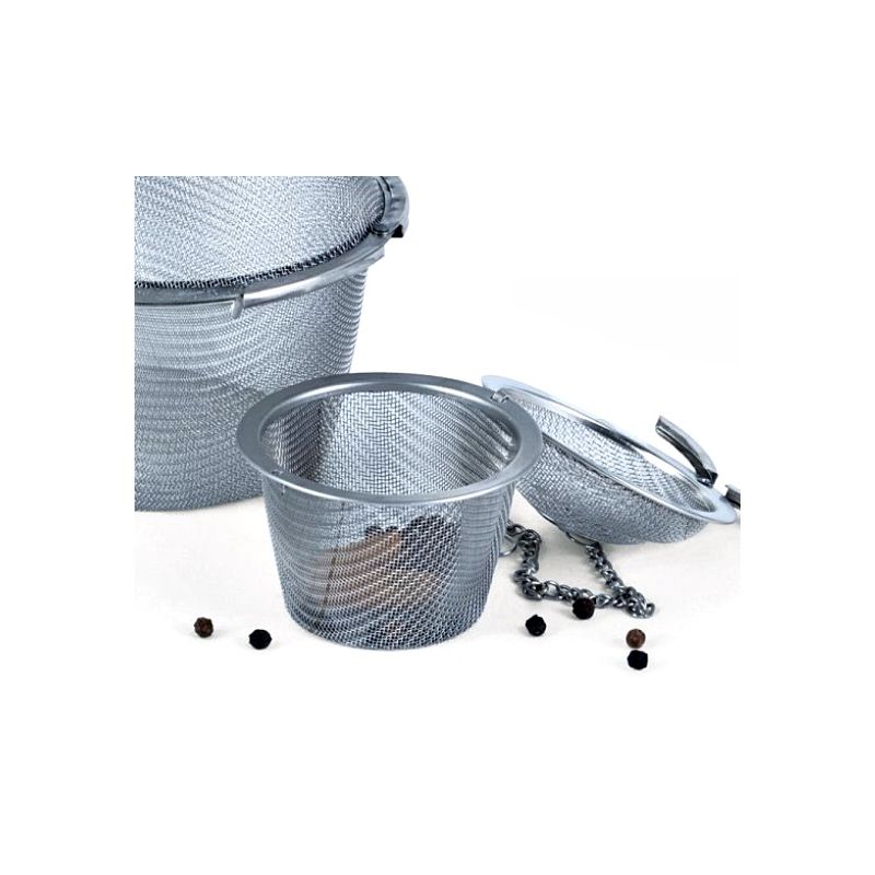 Sitko stalowe koszyk Zaparzacz do przypraw ziół herbaty 6 cm
