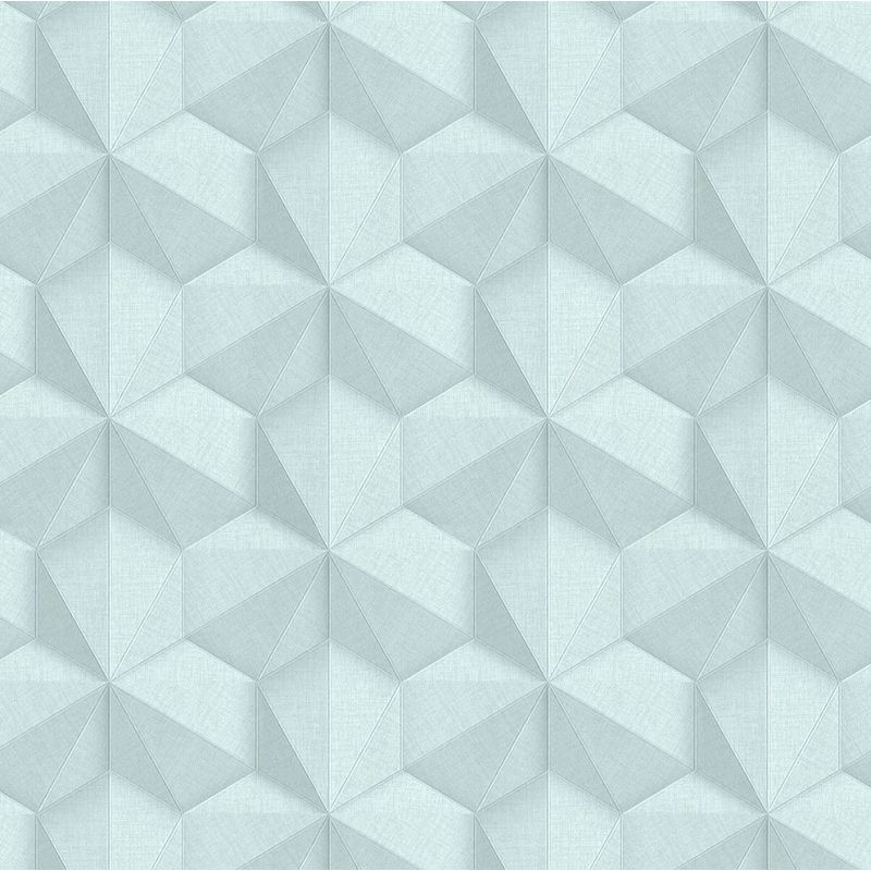 NOWOCZESNA TAPETA 220371 EFEKT 3D SZAŁWIA MIĘTA TURKUS