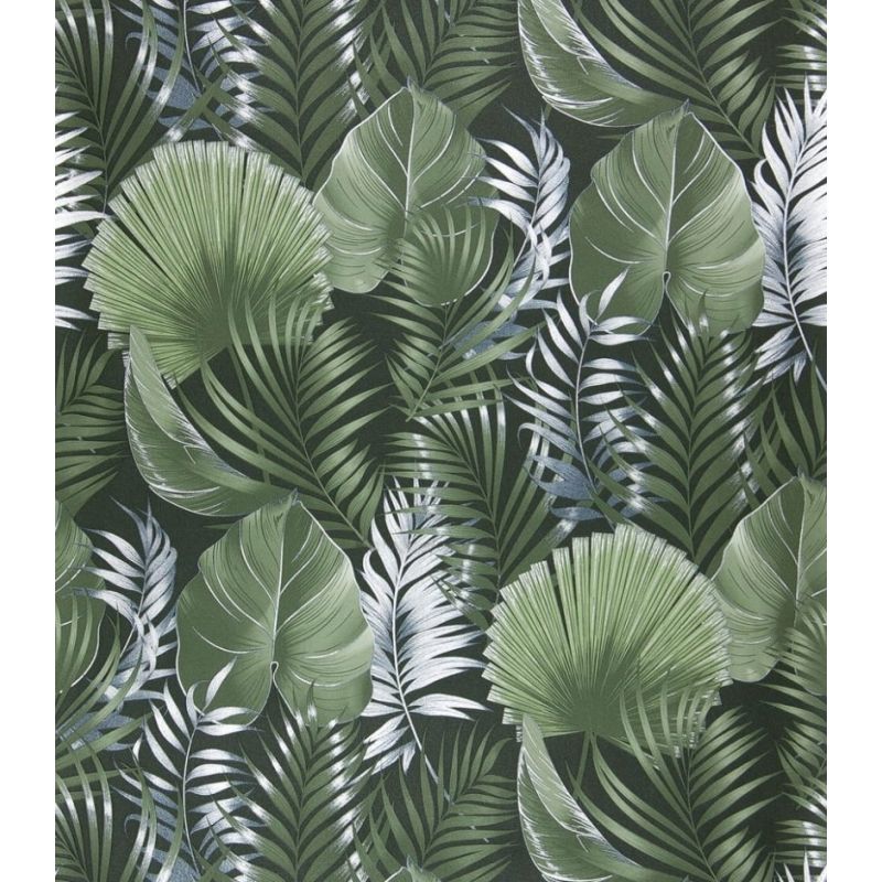 TAPETA WINYLOWA 829846 LIŚCIE MONSTERA ZIELEŃ METALICZNE SREBRO Fliz