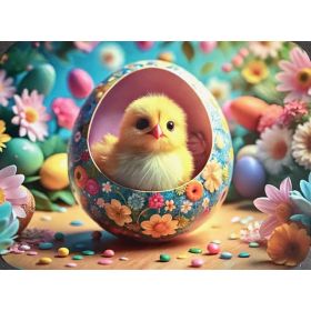 PODKŁADKA MATA STOŁOWA LAMINOWANA NA STÓŁ WIELKANOC KURCZACZEK W PISANCE