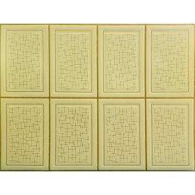 OKŁADZINA ścienna 3D Kuchnia CEGŁA PCV OS13 KREM+ ZŁOTA FUGA