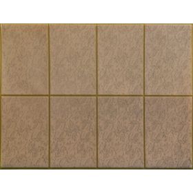 OKŁADZINA ścienna 3D Kuchnia CEGŁA PCV OS012 BEŻ + ZŁOTA FUGA