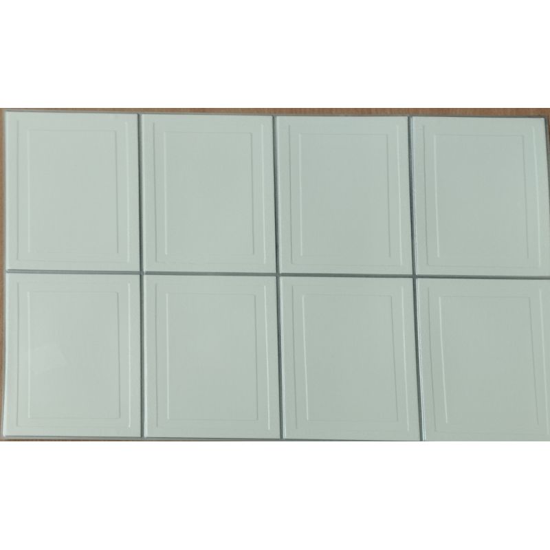 OKŁADZINA ścienna 3D Kuchnia CEGŁA PCV OS 09 KREMOWA+ SREBNA FUGA