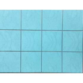 OKŁADZINA ścienna 3D Kuchnia CEGŁA PCV OS17 BŁĘKIT+ SREBRNA FUGA